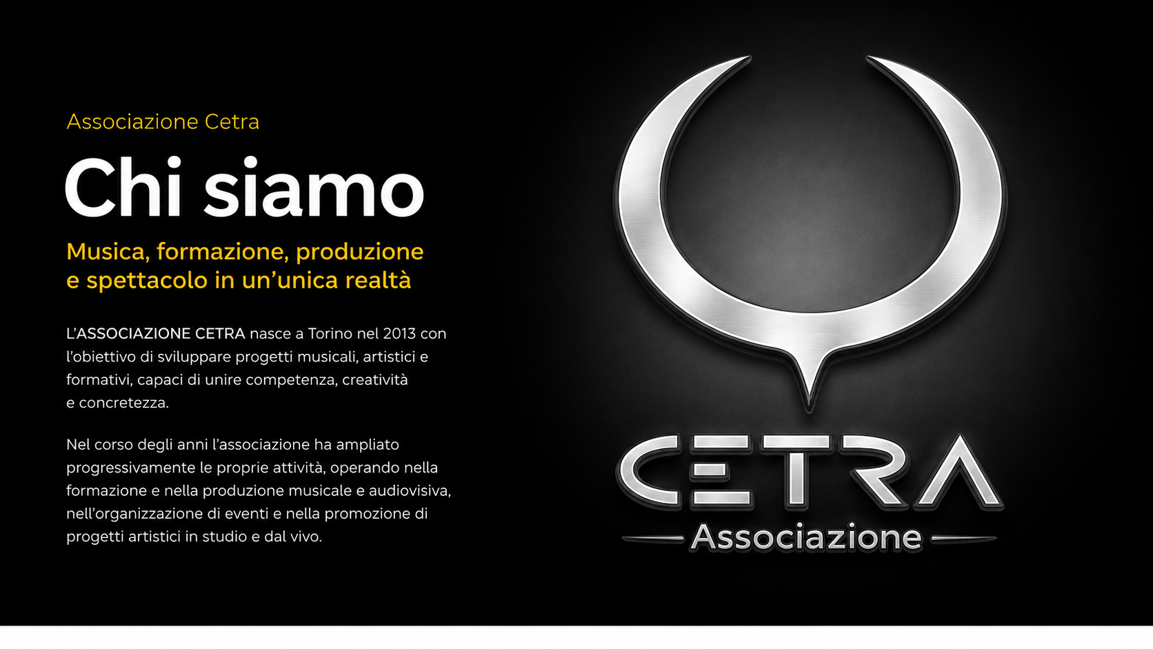 Hero grafico della pagina Chi siamo di Associazione CETRA