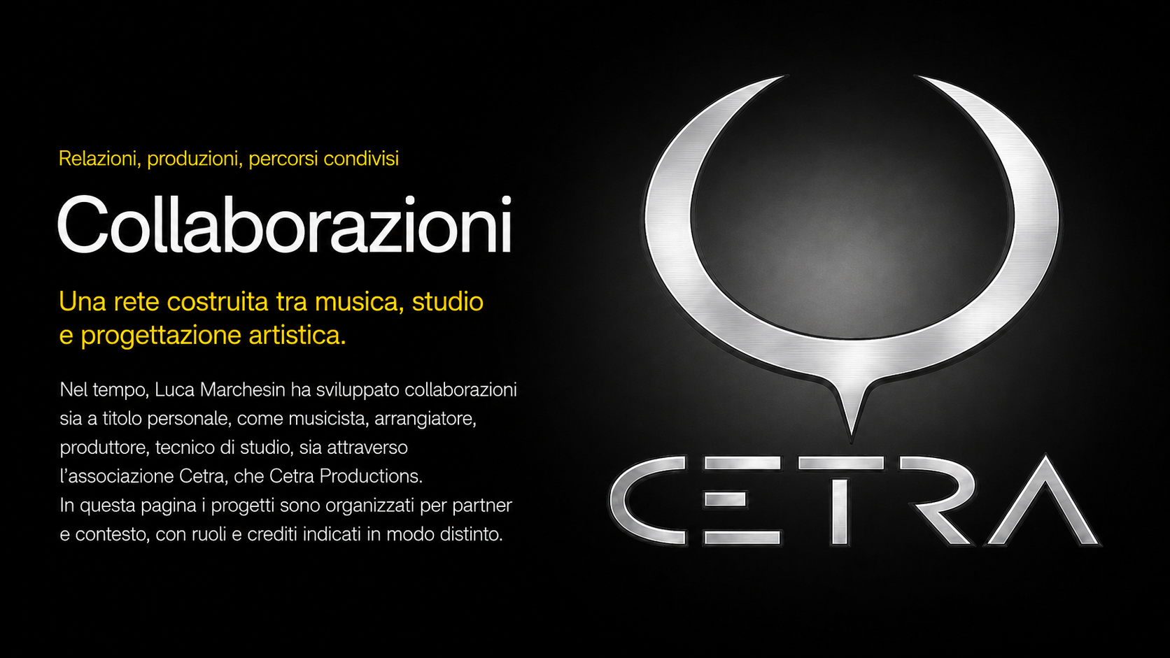Hero grafico della pagina Collaborazioni di CETRA